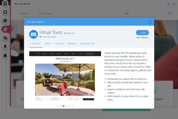 Wix + Viar.Live: VR websites made easy